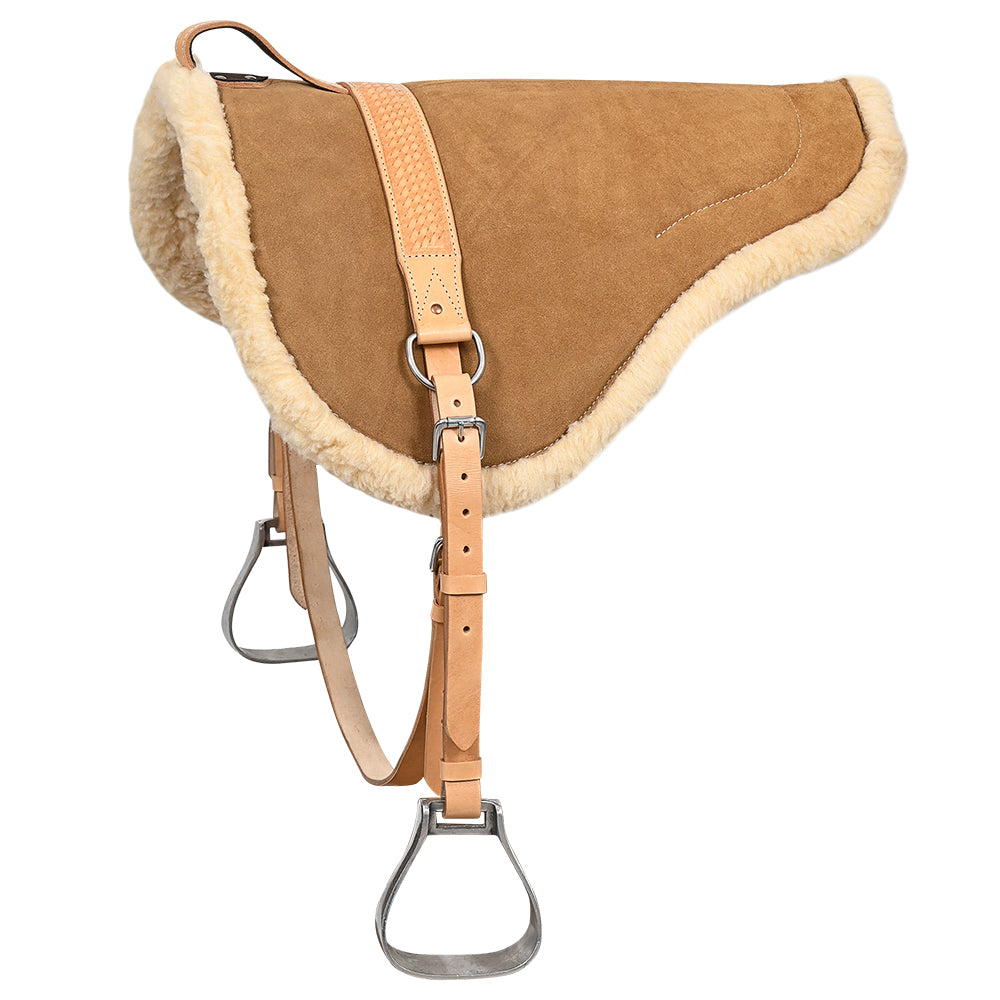 Hilason Natural Horsemanship Leather Bareback Western Treeless Saddle Pad