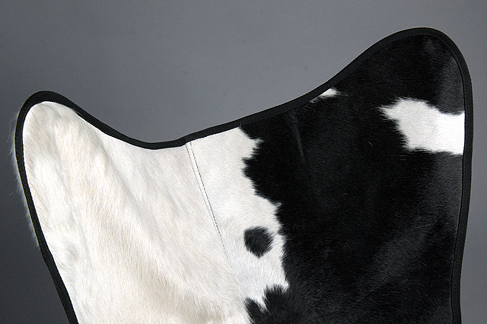 Made In USA Genuine Leather Butterfly Chair Folding Modern Sling Seat