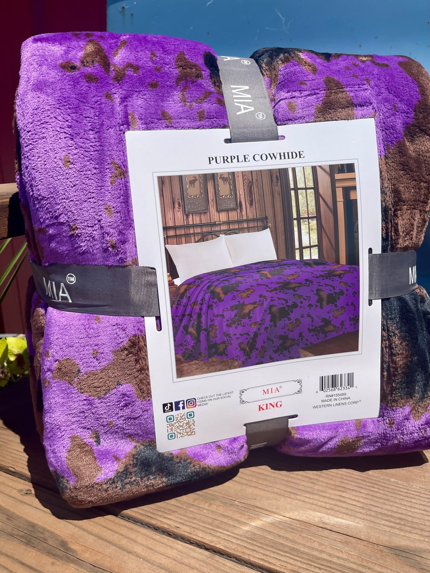 Cowprint Mia Blanket KING
