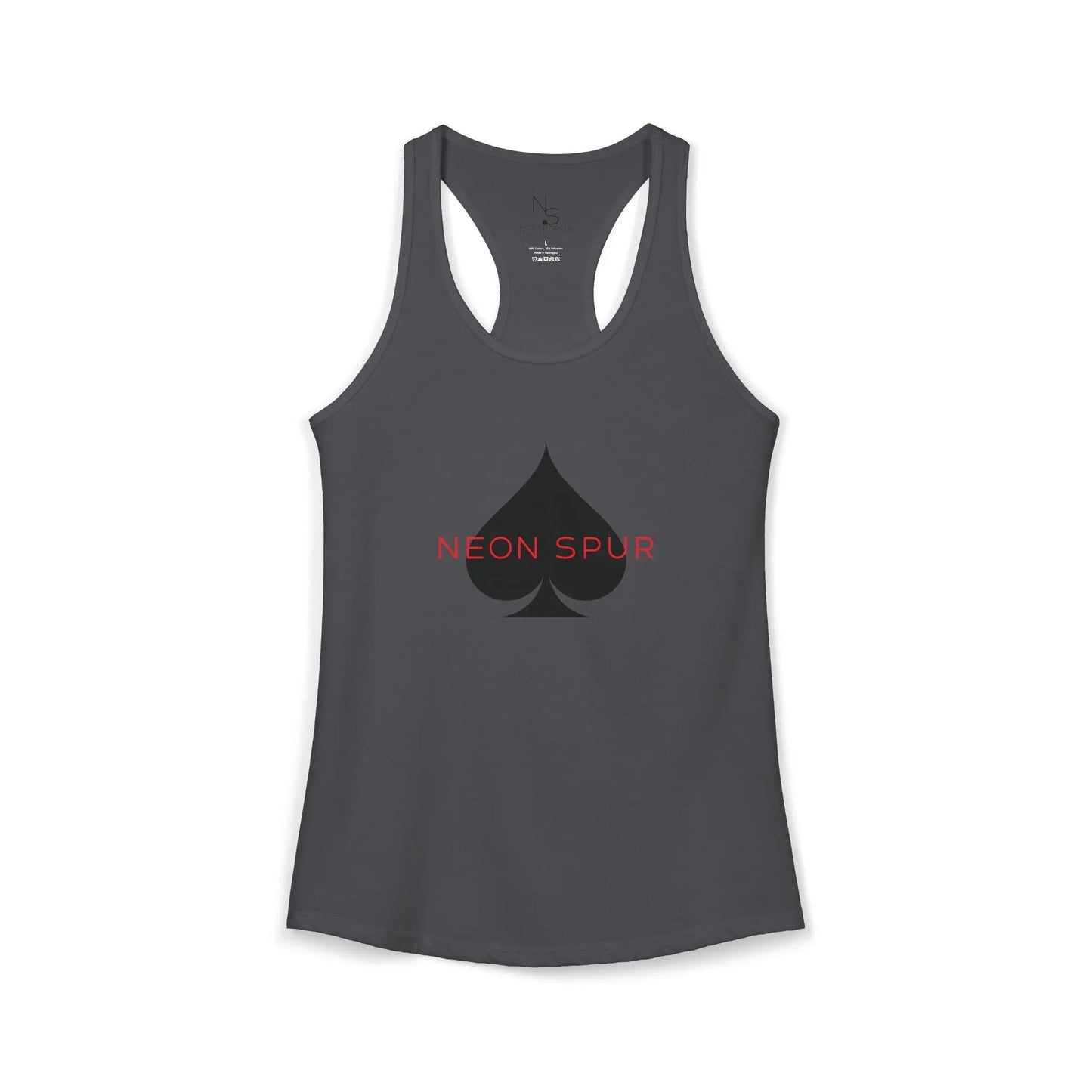 Neon Spur Logo Spade Racerback Tank Top