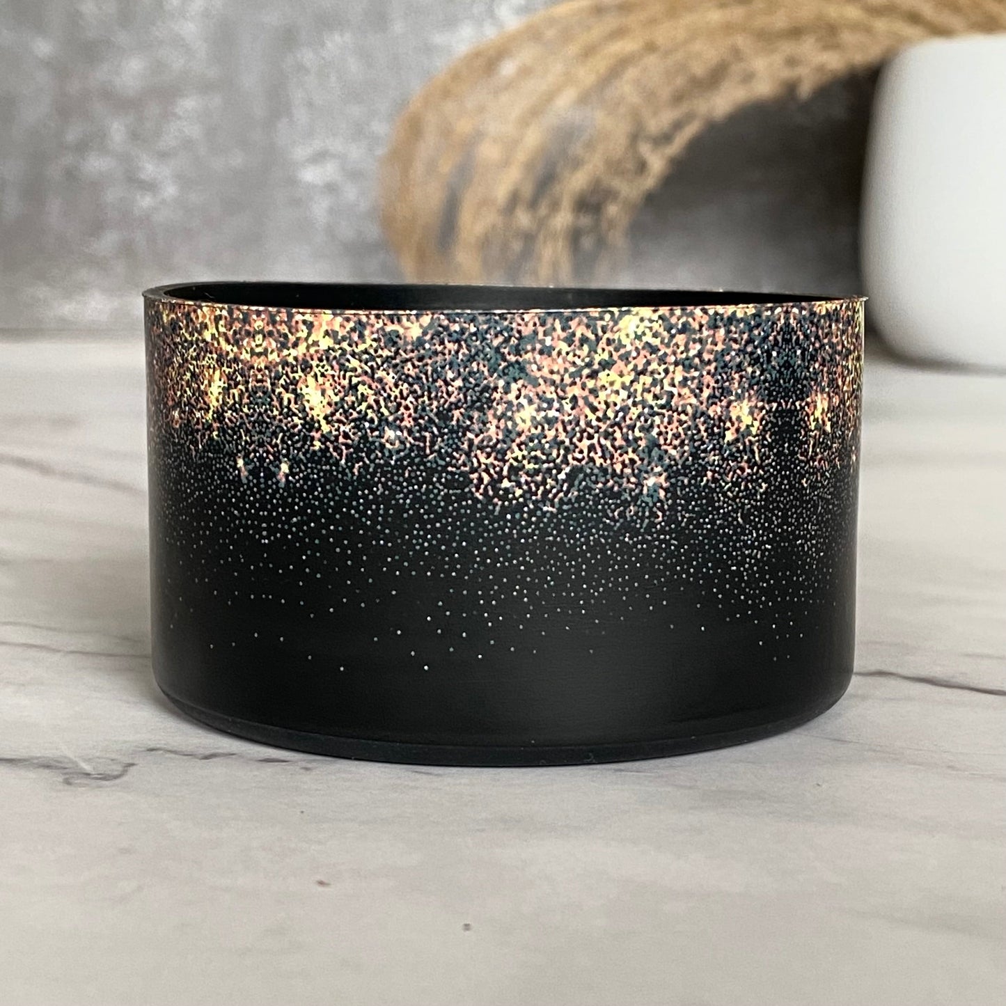 BLACK GOLD GLITTER Tumbler Boot -fits 20-40oz