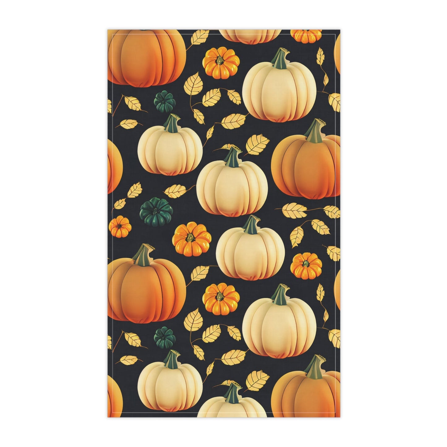 Autumn Pumpkin Tea Towels, Fall Kitchen Decor, Thanksgiving Gift, Farmhouse Style, Harvest Home Accents