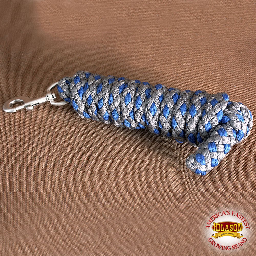 Horse Riding Poly Horse Roping Lead Rope Fuchsia 1/4X 8 Ft Snaps Hilason