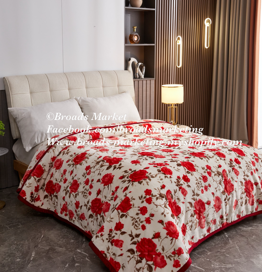 Gloria Knockout Roses Super Plush Blanket