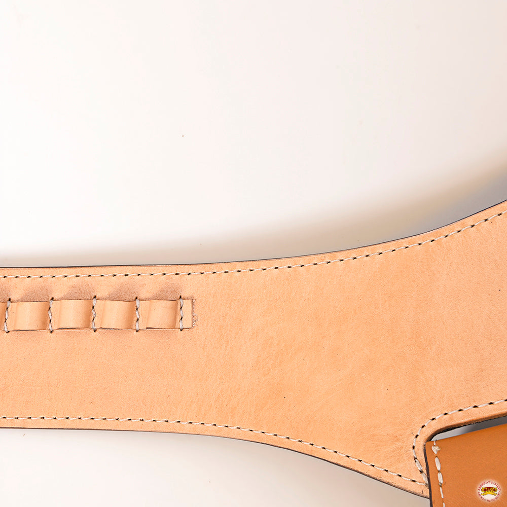 42 In Hilason Western Right Hand Gun Holster Rig 44/45 Cal Leather Cowboy