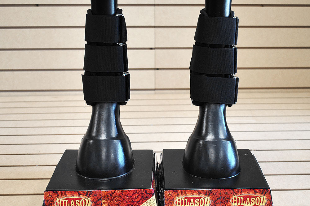 Hilason Western Horse Tack Leg Protection Deluxe Skid Bootsblack