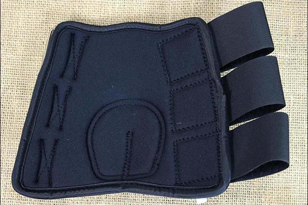 Hilason Western Horse Tack Leg Protection Deluxe Skid Boots - Blue