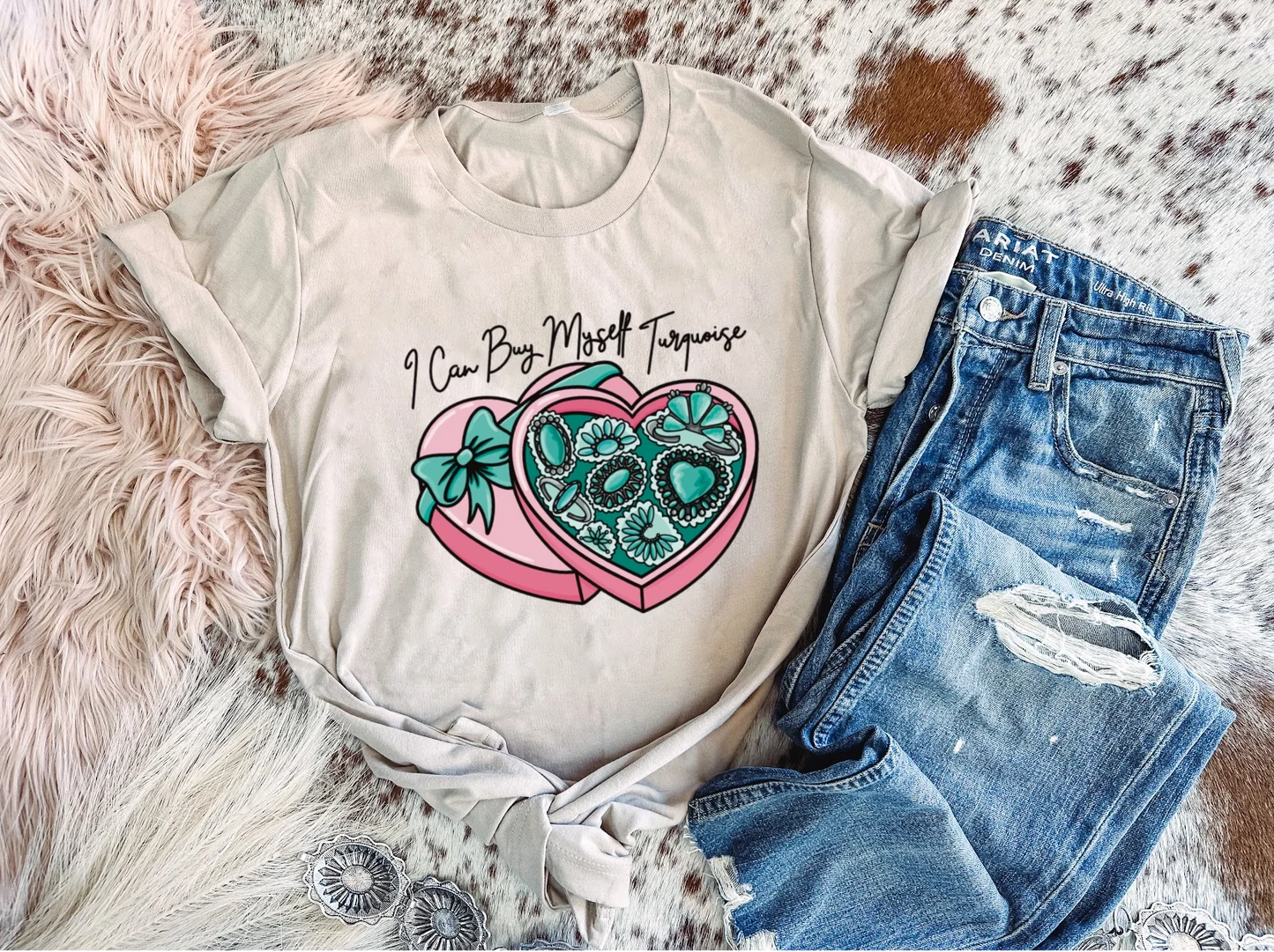 I Can Buy Myself Turquoise - Graphic Top