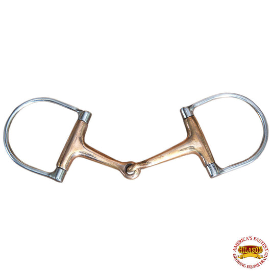 5" Hilason Western Stainless Steel Hollow Copper Ring Horse Mouth Bit