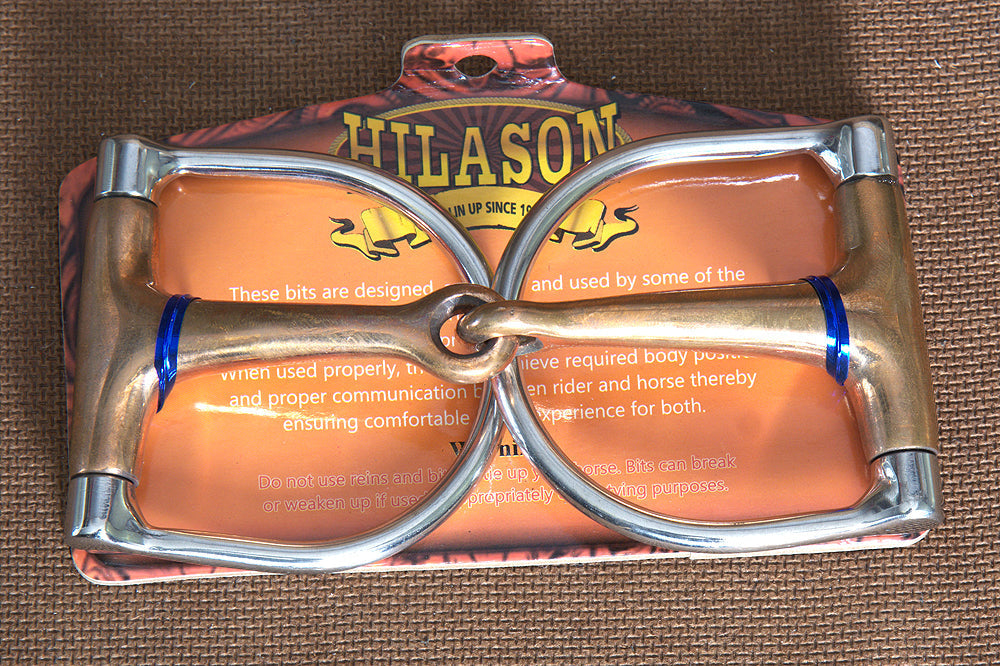 5" Hilason Western Stainless Steel Hollow Copper Ring Horse Mouth Bit