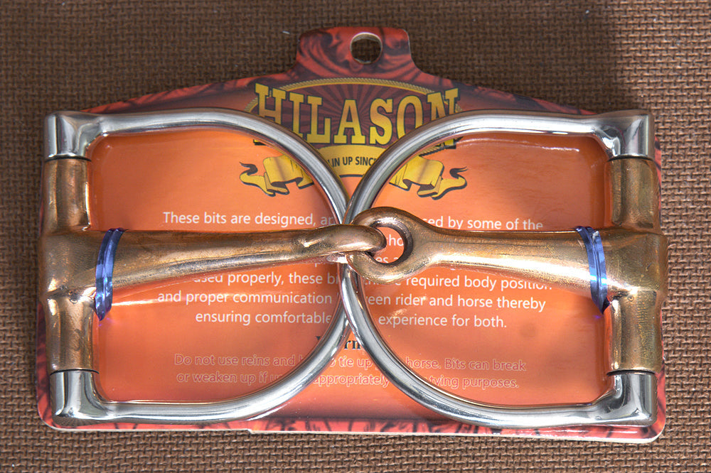 5" Hilason Western Stainless Steel Hollow Copper Mouth Ring Horse Bit
