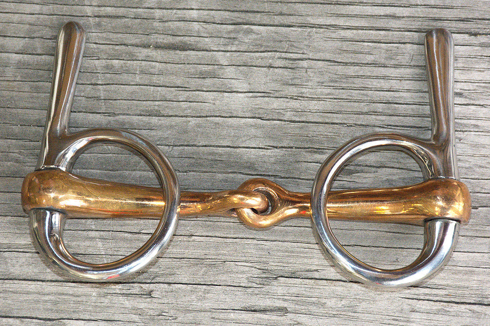 5" Trotting Bit Mouth Copper Jointed Mouth Side Stainless Steel