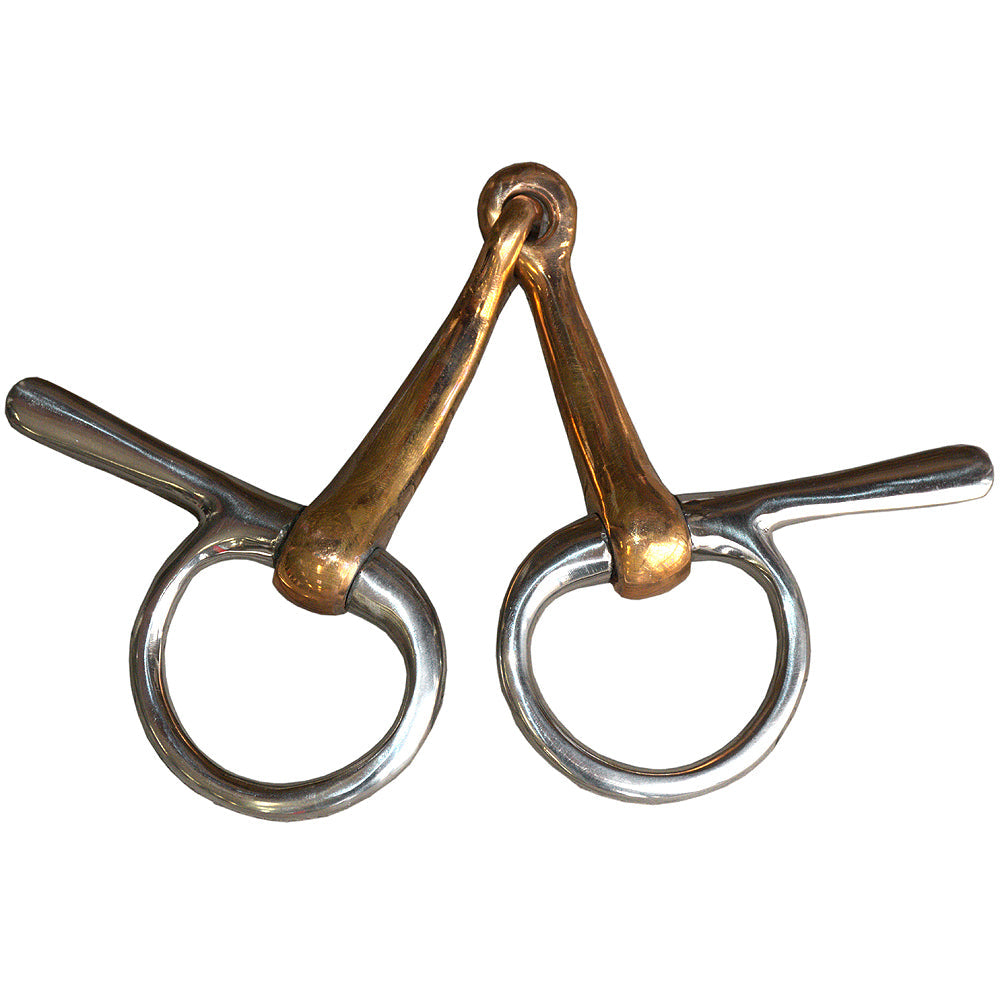 5" Trotting Bit Mouth Copper Jointed Mouth Side Stainless Steel