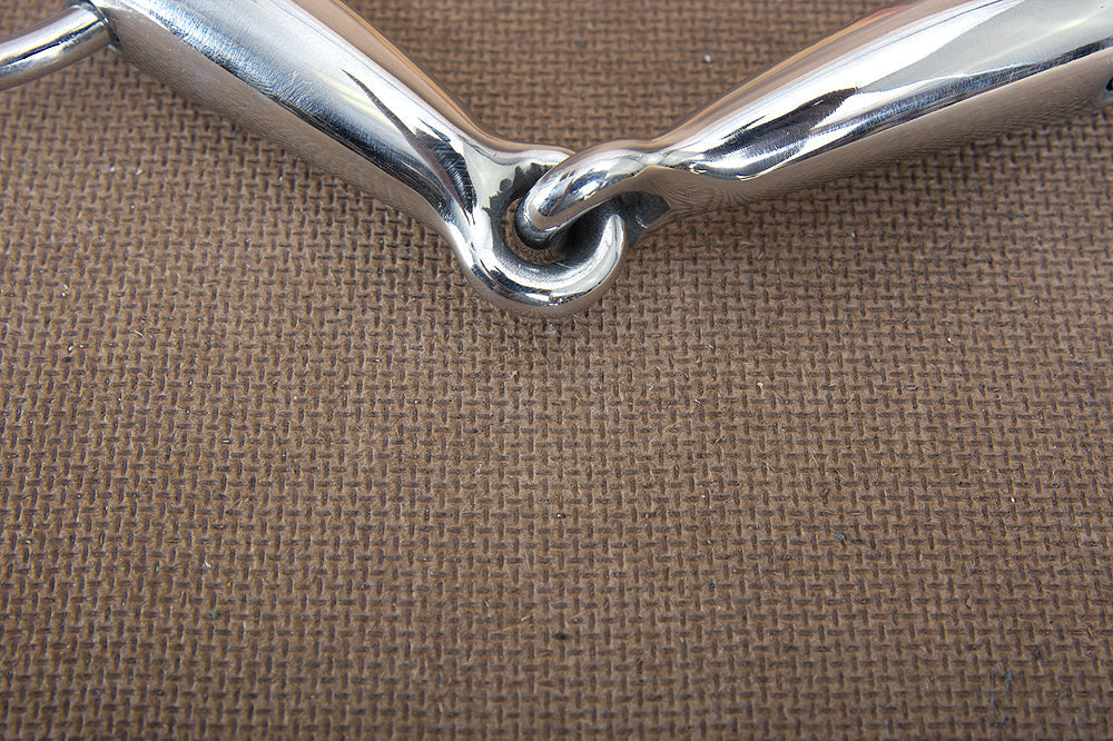5" Hilason Western Stainless Steel Loose Ring Hollow Horse Mouth Bit