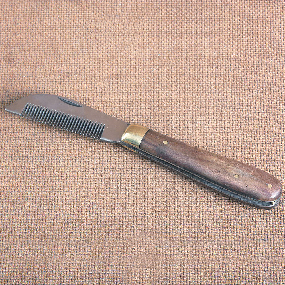 Hilason Western Horse Care Farrier Tool Mane Foldable Thinning Knife Steel Blade