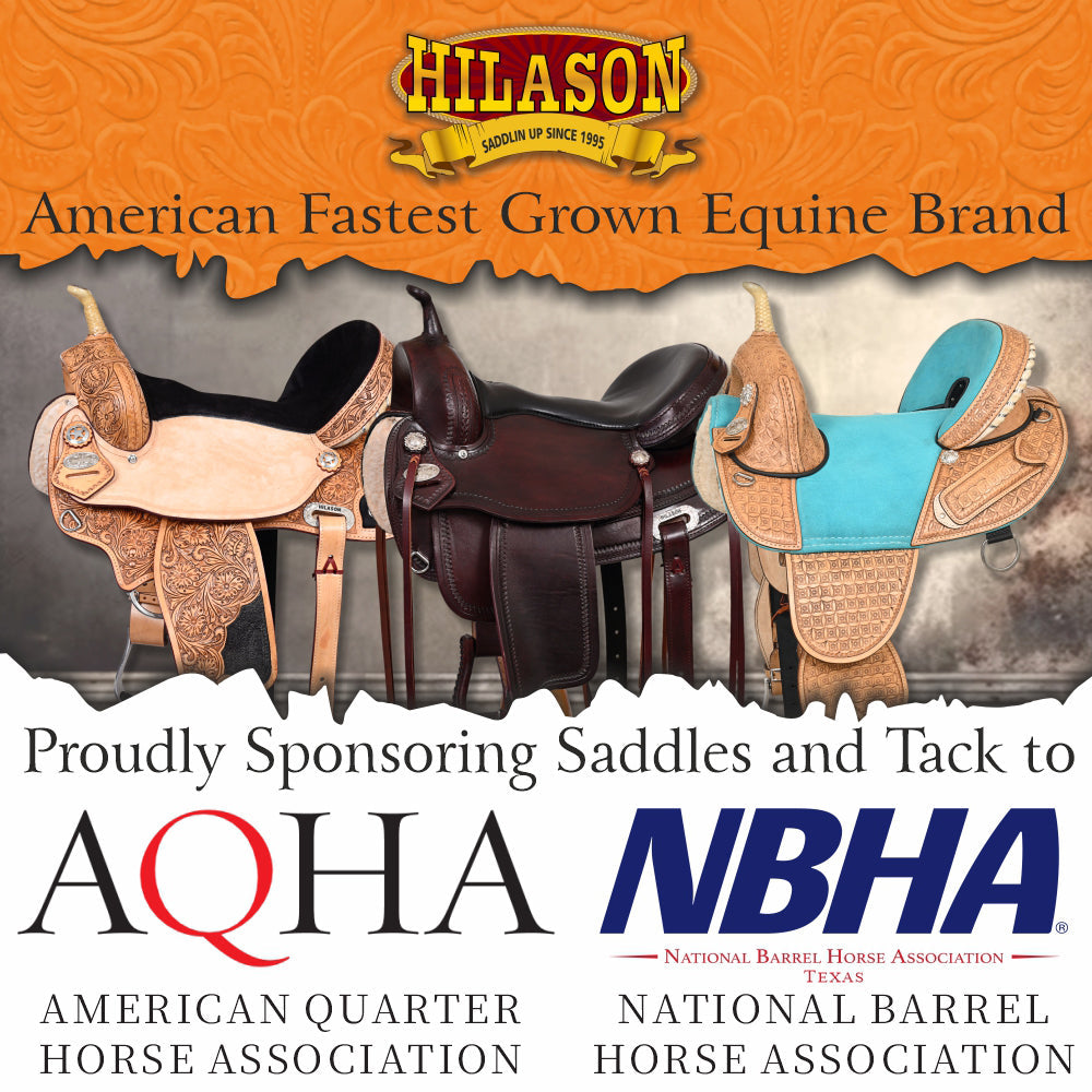 Hilason Western Horse Barrel Racing Trail American Leather Saddle Brown