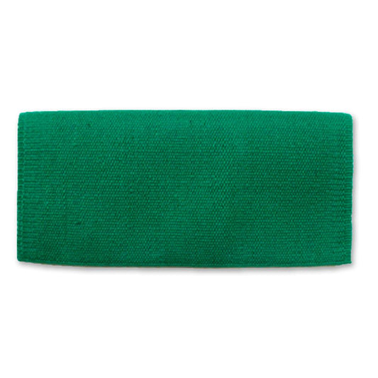 1314-70 San Juan Solid Kelly Green 36x34 New Zealand Wool Saddle Blanket KELLYGREEN
