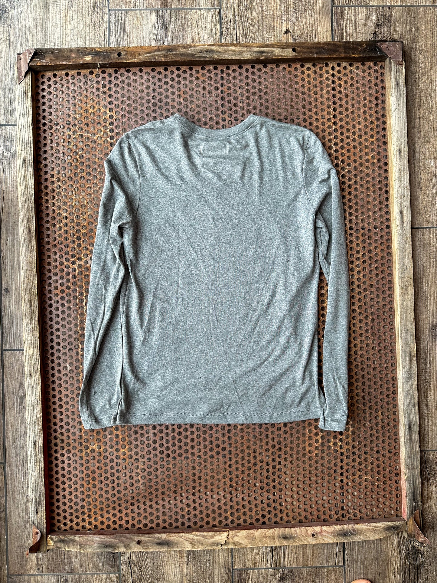 Breakaway Roper triblend long sleeve tee in grey