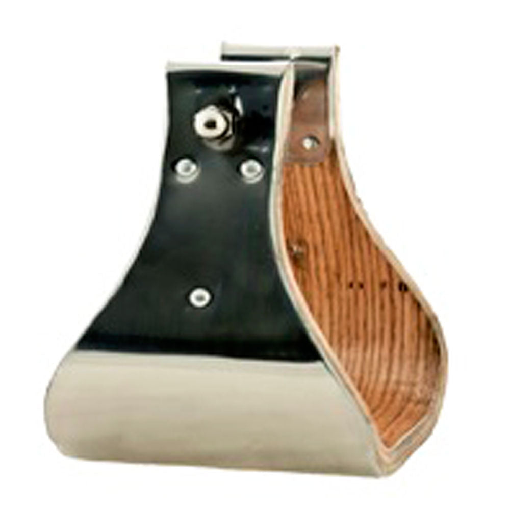 5 Inch Wide Hilason Horse Bell Stirrups Bound Stainless Steel