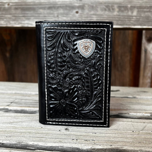 Black Floral Trifold | Ariat