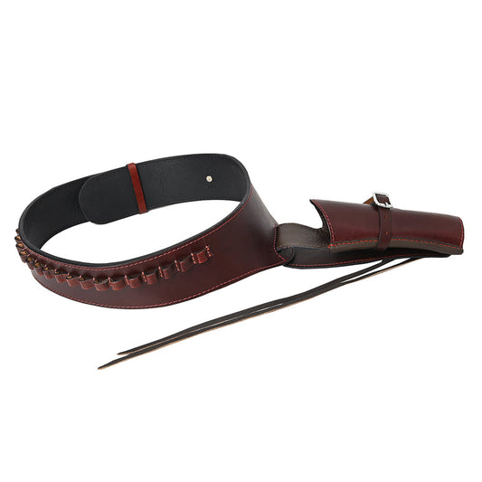 Hilason Western Right Hand Gun Holster Rig 44/45 Cal Leather Cowboy