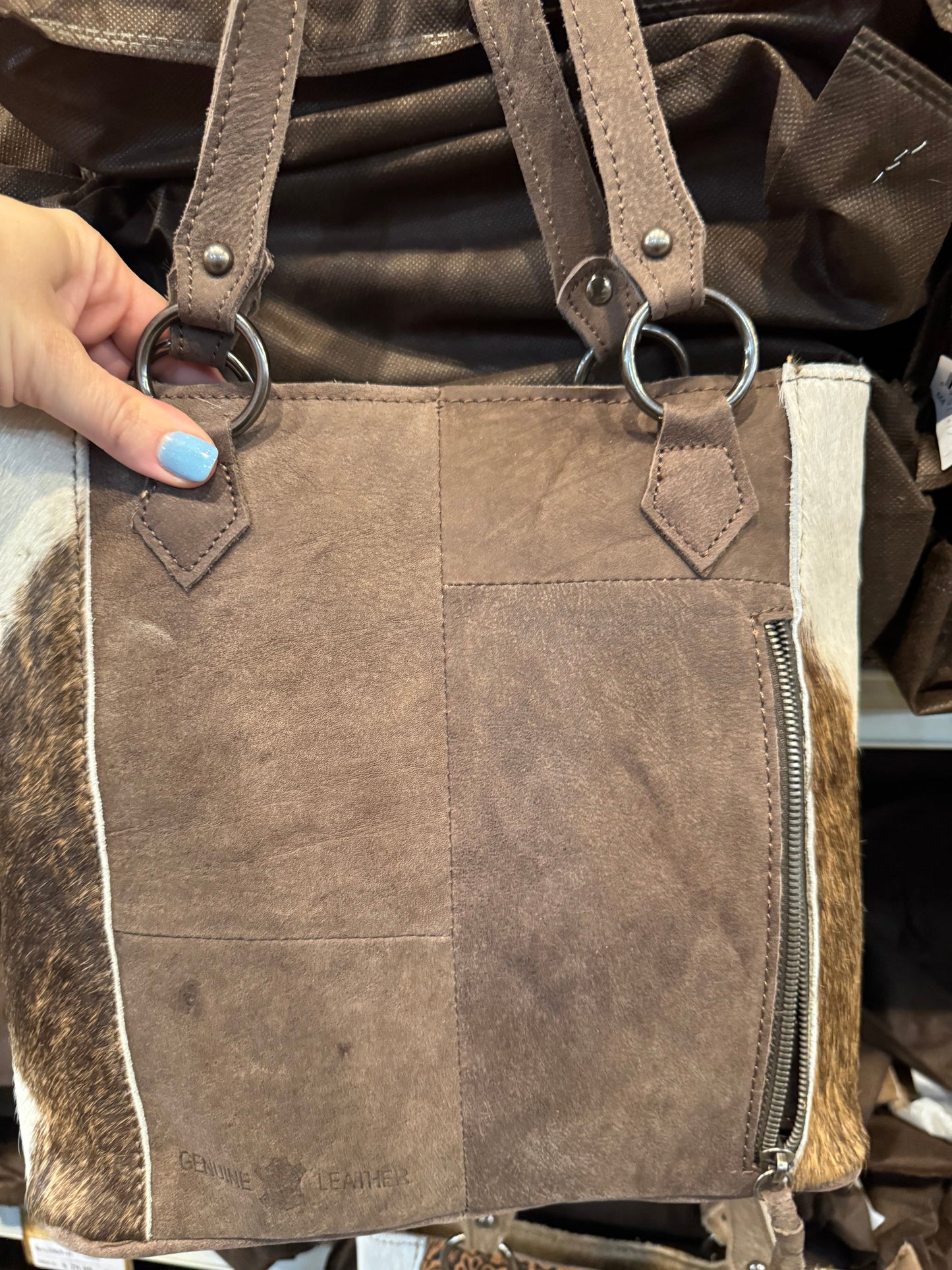 BA2820 Full Tooled Cowhide Handbag