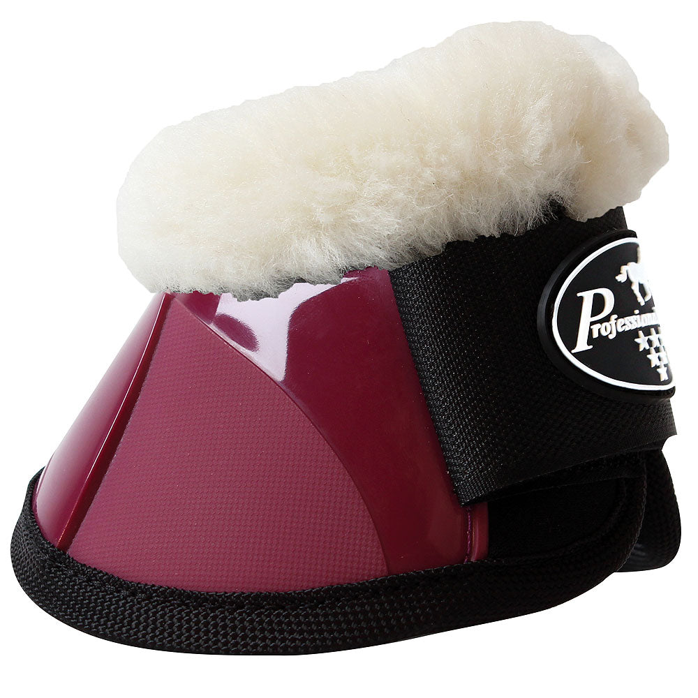 Med Professional Choice Flexible Comfort Horse Spartan Fleece Bell  Boots Wine