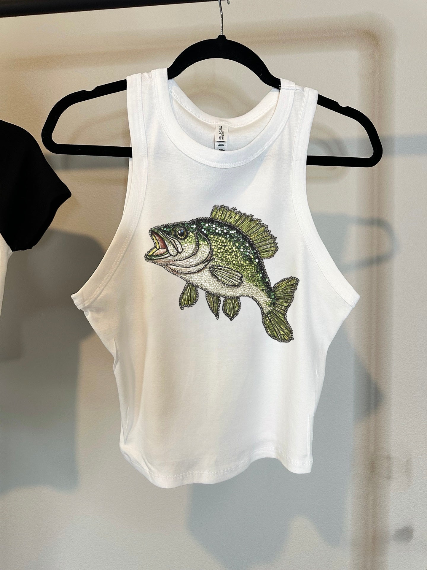 Rhinestone Bass Cropped Tank