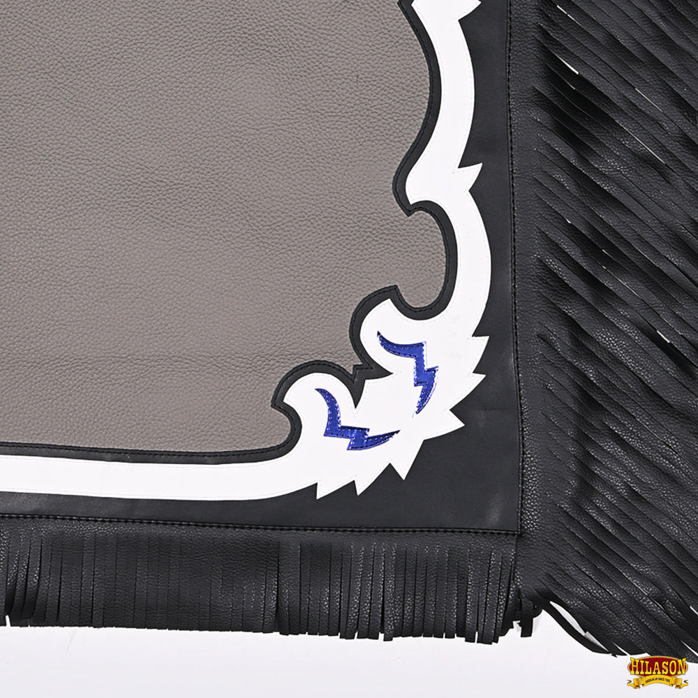 Hilason Handmade Genuine Leather Chaps Adult Handtooled Rodeo Bull Riding