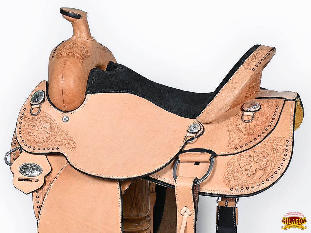 Western Horse Saddle American Leather Ranch Roping Cowboy Hilason