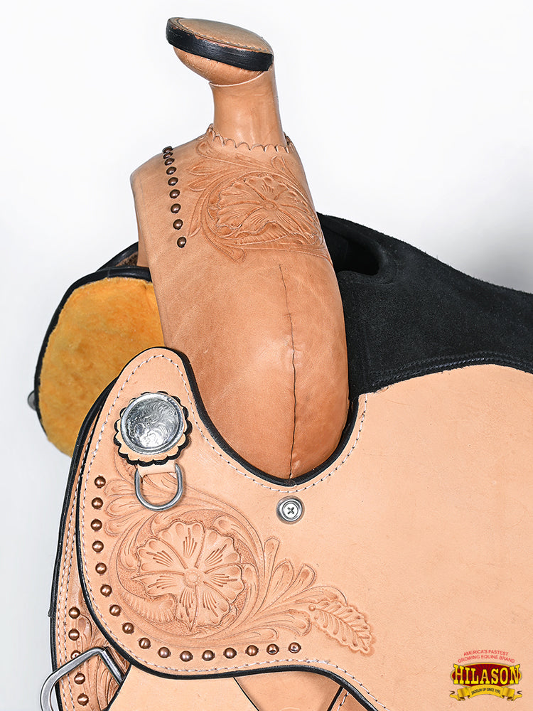 Western Horse Saddle American Leather Ranch Roping Cowboy Hilason