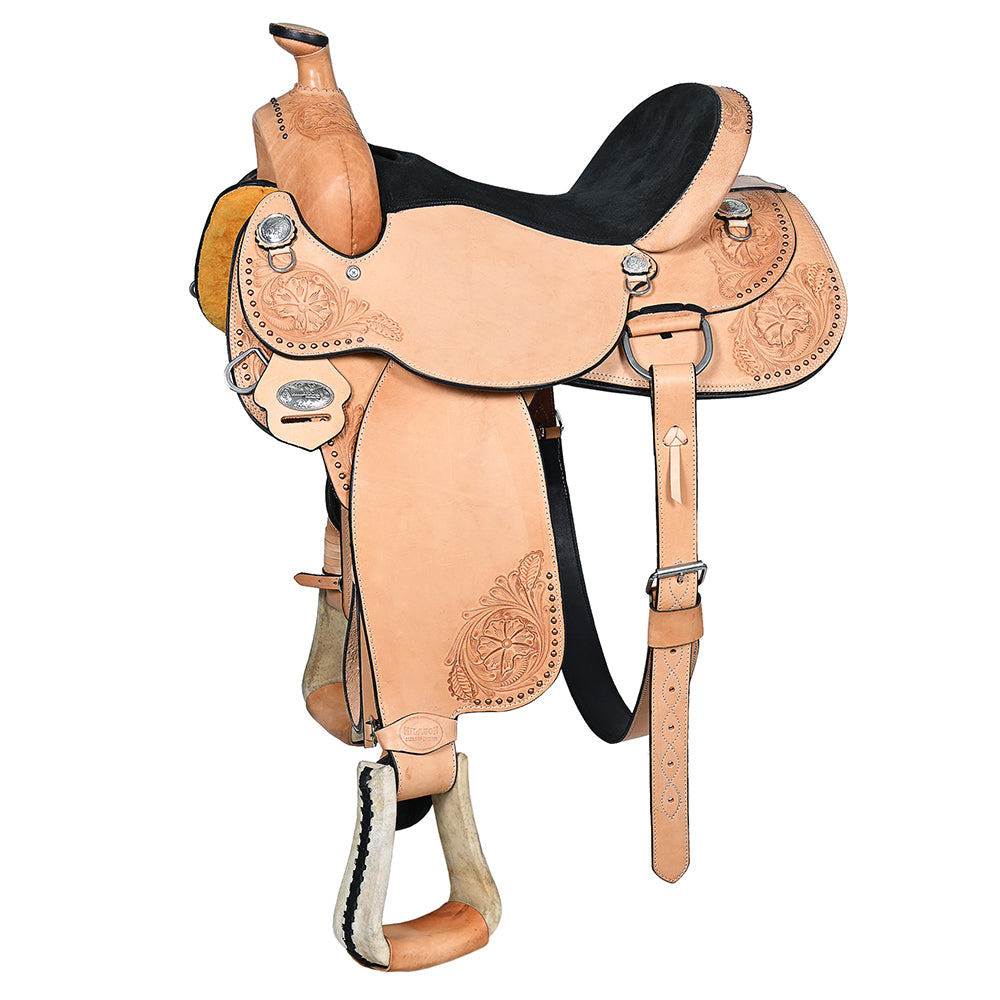 Western Horse Saddle American Leather Ranch Roping Cowboy Hilason