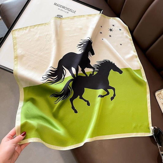 Wild Horses Silk Scarf – Luxurious Country Cowgirl Accessory
