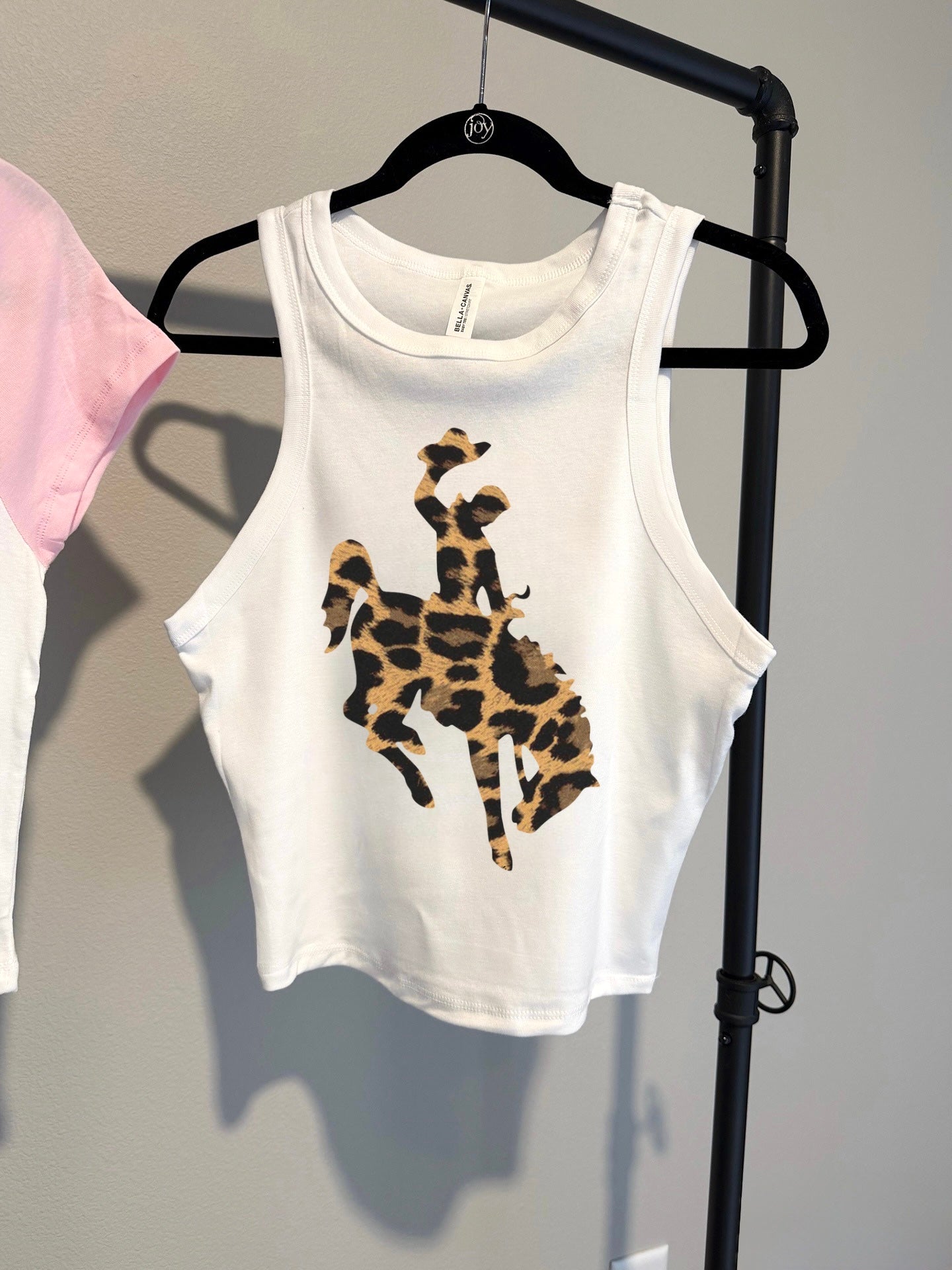 Leopard Cowboy Cropped Tank