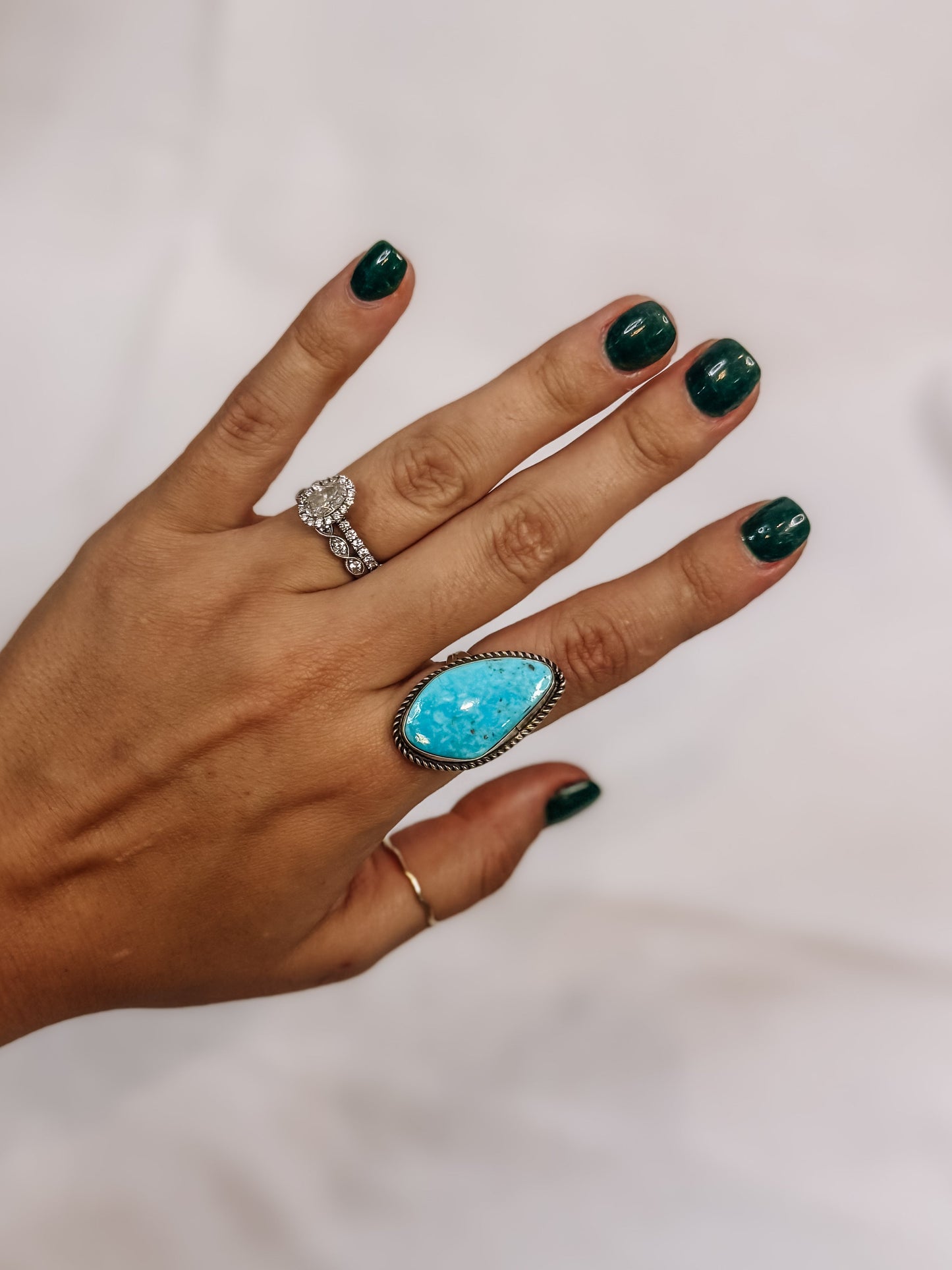 Boulder Adjustable Turquoise Ring