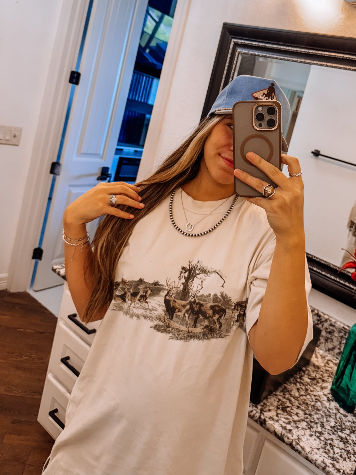 6mm Sterling Silver Pearl Necklace 25"