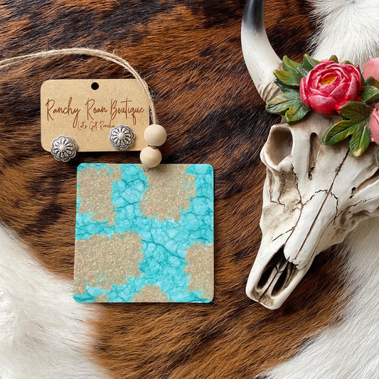 Stone Turquoise Gold Freshie
