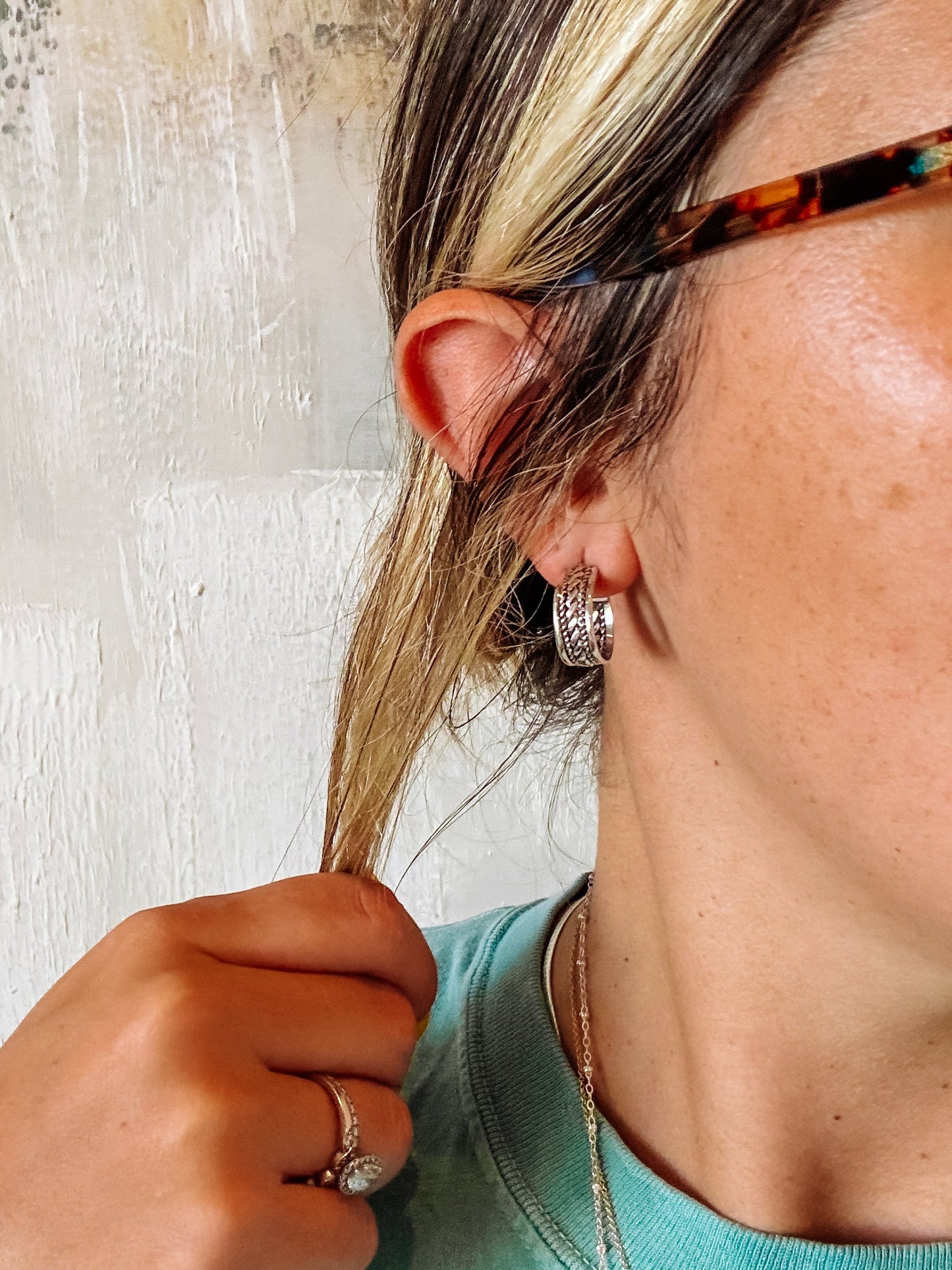 Riverton Silver Hoops