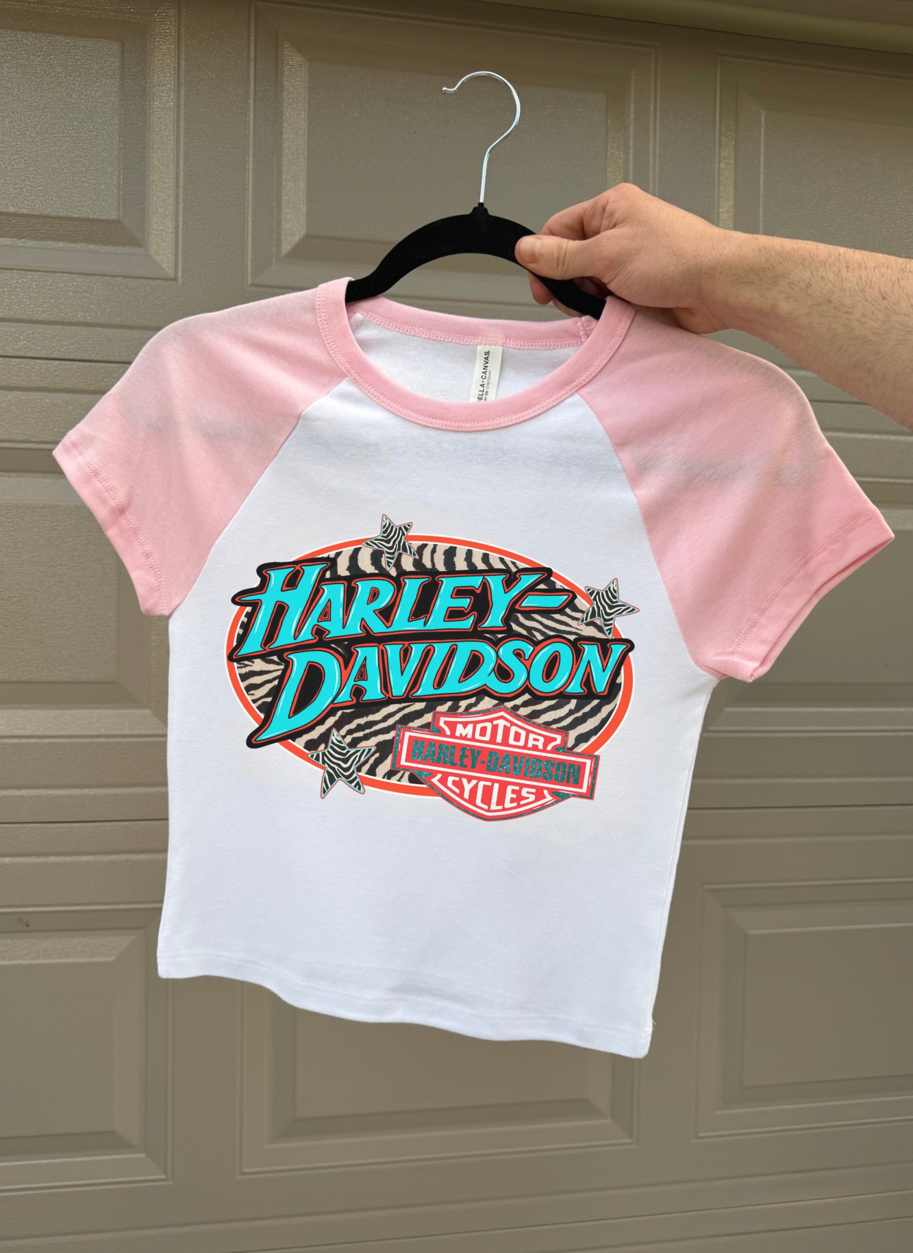 Zebra Harley Baby Tee