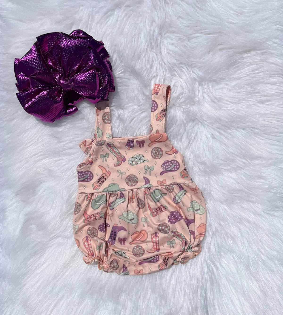 Disco Cowgirl Bow Bubble  (FINAL SALE)