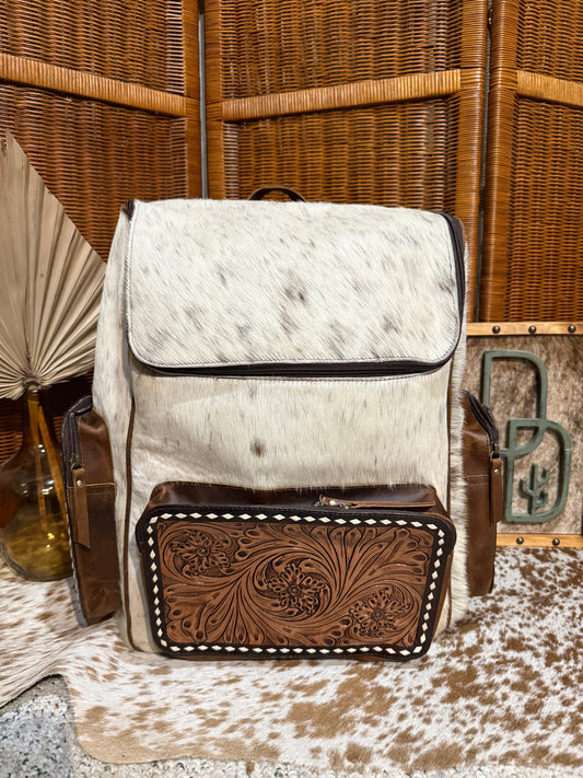 Evangeline Cowhide Backpack #98