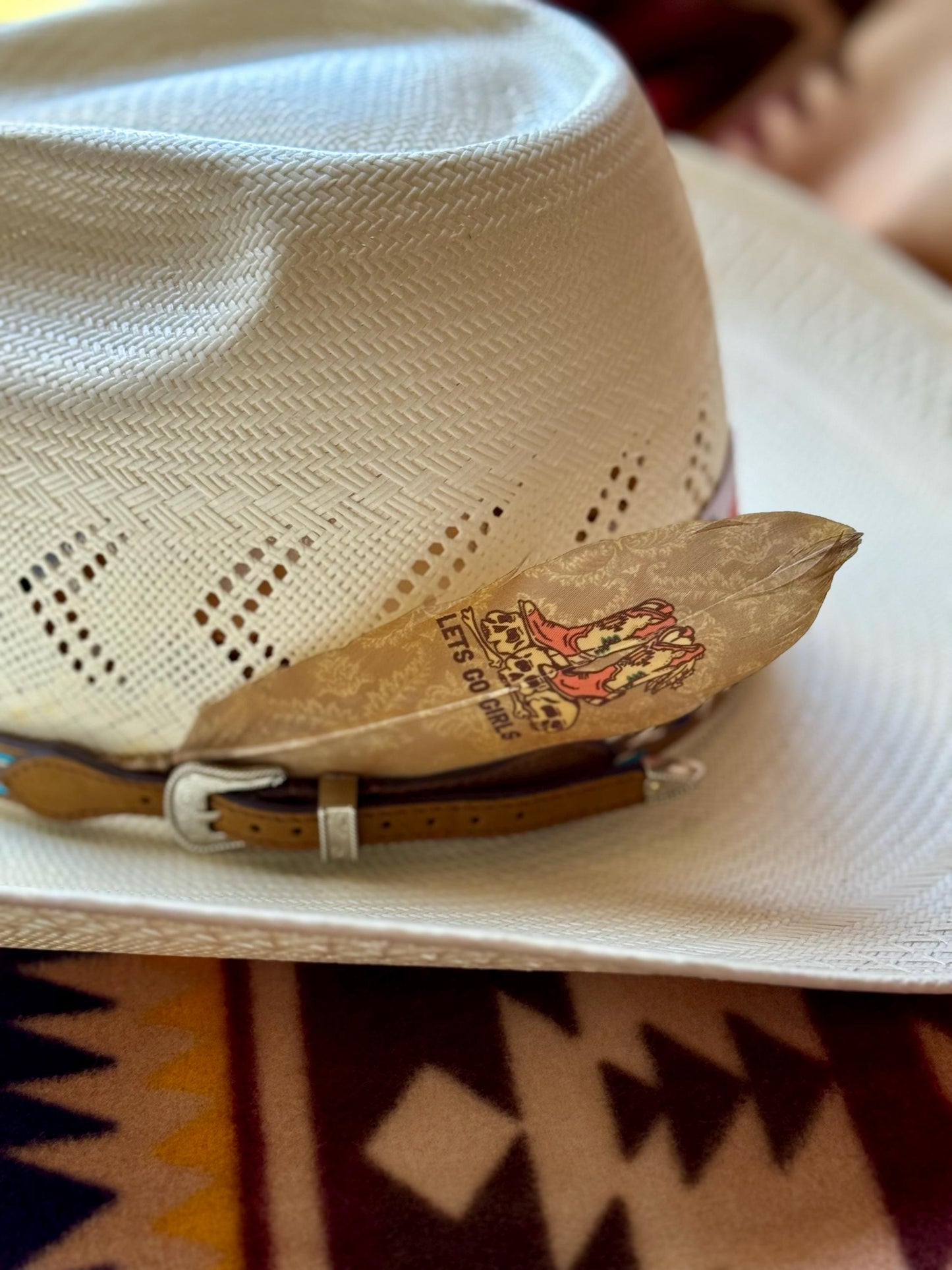 Let's Go Girls Hat Feather