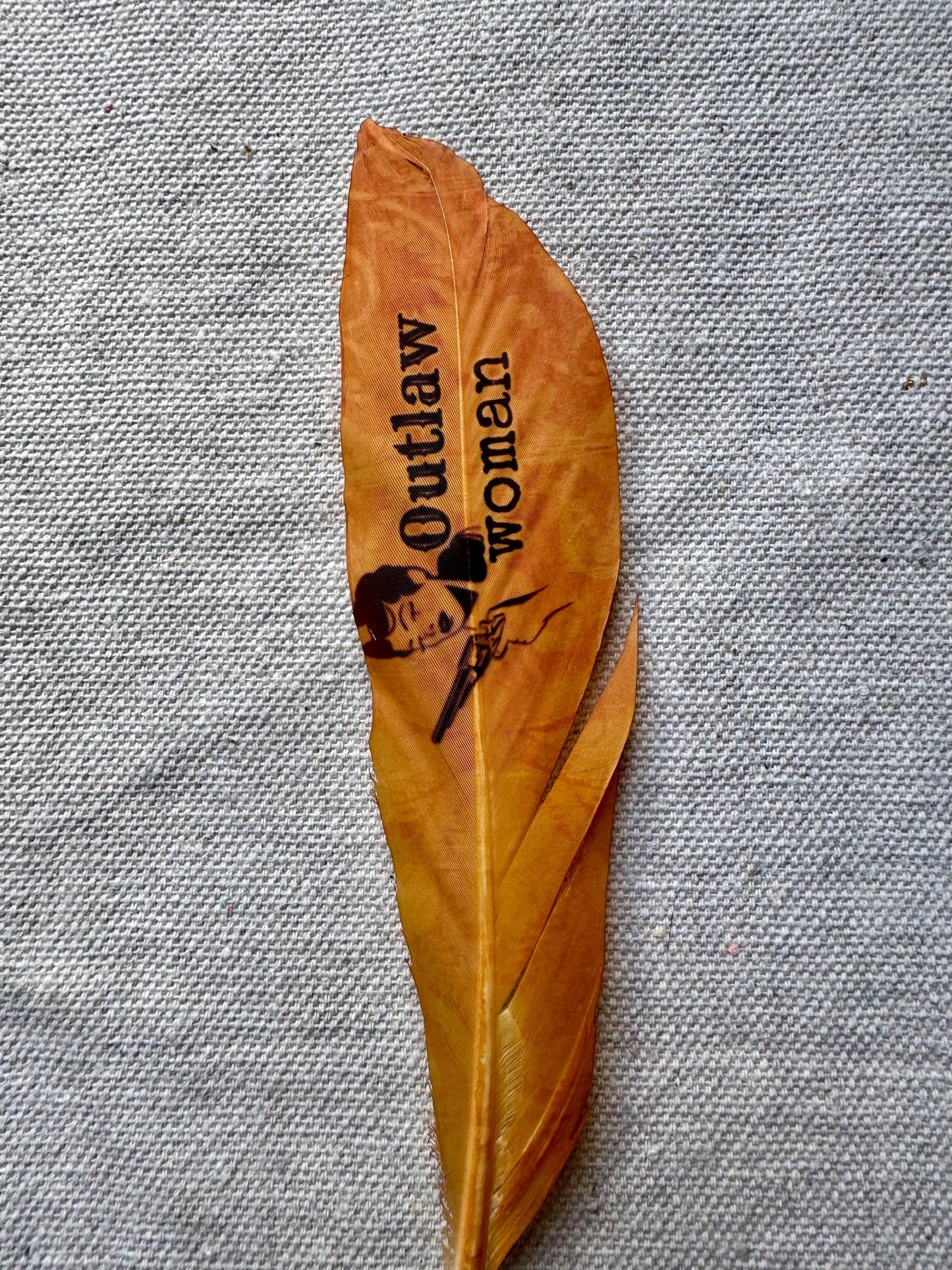 Outlaw Woman Western Hat Feather