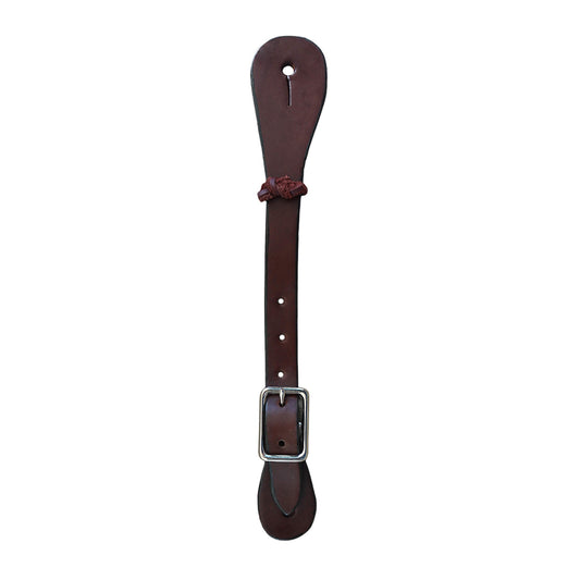 387-CH Men's spur straps chocolate leather