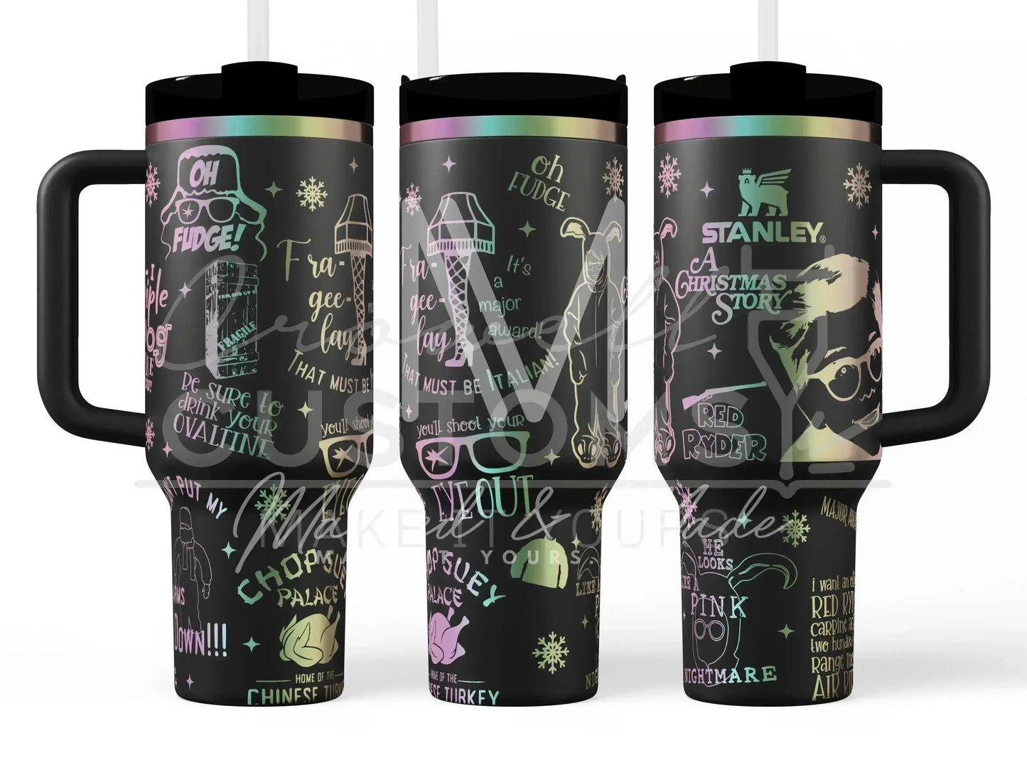 A Christmas Story - Christmas Movie  Engraved Tumbler  | 40oz