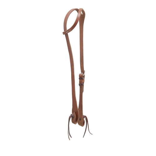 E-2301 1/2" Elite slip ear headstall harness leather