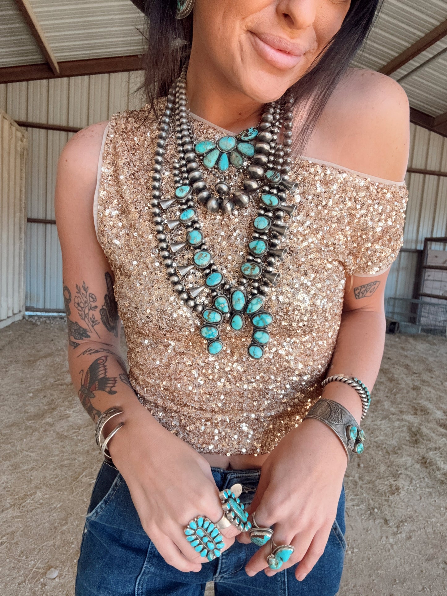 The Gold Buckle Top