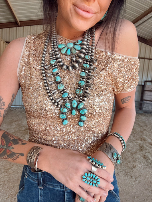 The Gold Buckle Top