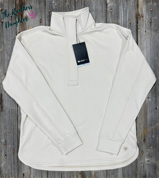 Ariat Women's Sandstone Breeze Logo 1/2 Zip Tek Sweatshirt