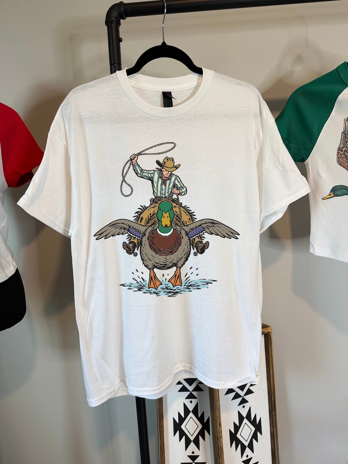 Cowboy Mallard TEE or CREWNECK